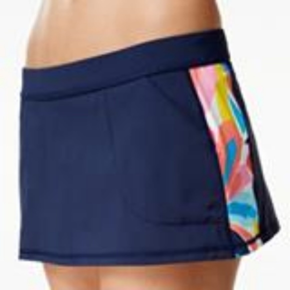 Anne Cole Other - NWT Anne Cole Locker side print swim skirt bottom